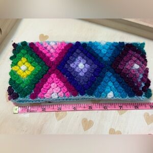Peruvian Alpaca Wool Colorful Crochet Headband